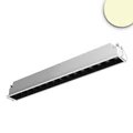 Süllyesztett Slim LED lámpatest, fehér/fekete, 30W, 1950lm, 3000K  melegfehér, 41,2cm, IP20, CRI90, 30°, fényerőszabályozható