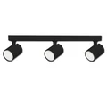 Fali/mennyezeti lámpa, 3xGU10 foglalattal, IP20, 45 cm széles, fekete
