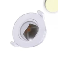 Süllyesztett aszimmetrikus COB LED lámpatest, fehér, 8W, 50°, 450lm, IP44, 3000K melegfehér, fényerőszabályozható