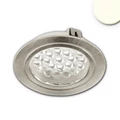 AmpSystem LED bútorvilágító spot, 24V DC, 4W, 250lm, 3000K melegfehér, 60°, fényerőszabályozható, kör, szürke, IP42
