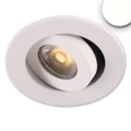 AmpSystem süllyeszthető LED spotlámpa, billenthető, 24V DC, 3W, 310lm, 4000K természetes fehér, fehér, kör