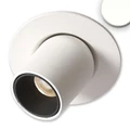 AmpSystem süllyeszthető LED spotlámpa, billenthető, forgatható, 24V DC, 3W, 250lm, 4000K természetes fehér, fehér