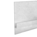 LED gipszkarton árnyékfúga profil, 80mm, fehér, alumínium, 2m