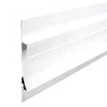 LED gipszkarton profil, íves, fehér, alumínium, 2m