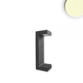 Poller-1 kültéri LED állólámpa, 8W, 315lm, 3000K melegfehér, CRI83, IP54, 10x10x30cm, fekete
