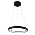 ITALUX ALESSIA 1 ágú függeszték fekete, 3000K melegfehér, beépített LED, 2200 lm, IT-5280-840RP-BK-3