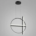 ITALUX CERRILA 1 ágú függeszték fekete, 3000K melegfehér, beépített LED, 2000 lm, IT-PND-29772750-3A-BK