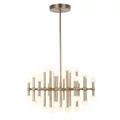 ITALUX GIOVANNA több ágú függeszték arany, 3000K melegfehér, beépített LED, 6084 lm, IT-MX16009008-37A B