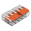 WAGO vezetékösszekötő 5 vezetékhez, max. 4 mm², WAGO-221-415