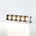 Ledium FOKUS GR5 24V LED spotlámpa, süllyesztett, 4000K természetes fehér, 10W, 1100 lm, 30°, CRI90, PWM szabályozható 