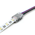 LED szalag betáp csatlakozó 12 mm széles  RGBW LED szalagokhoz, 5 eres vezetékhez, HIPPO