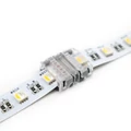 LED szalag toldó csatlakozó 12 mm széles RGBW LED szalagokhoz, forrasztásmentes, HIPPO