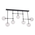 Maxlight LOLLIPOP több ágú függeszték, fekete, 7 db G9, foglalattal, 7x40W, MAXLIGHT-P0396
