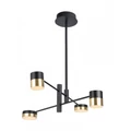 Maxlight PUMA függeszték, arany-fekete, 3000K melegfehér, beépített LED, 1680 lm, 4x7W, MAXLIGHT-P0404