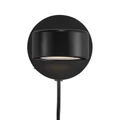 NORDLUX Clyde fali lámpa, fekete, 2700K melegfehér, beépített LED, 5,5, 350 lm, 8.5cm átmérő, 2010821003