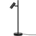 NORDLUX Omari asztali lámpa, állítható lámpafejjel, fekete, beépített LED, 3cm átmérő, 2112245003