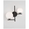 Nova Luce IMPERO fali lámpa, fekete, G9 foglalattal, max. 2x5W, 9190421