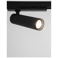 Nova Luce MONVEL 3 fázisú sínre szerelhető lámpa, decorative mágneses sínrendszerhez, fekete, 3000K melegfehér, beépített LED, 1x30W, 2230 lm, 9062302