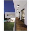 Nova Luce OLIVER kültéri mennyezeti lámpa, fekete, 3000K melegfehér, beépített LED, 20W, 1550 lm, 9944603