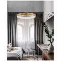 Nova Luce RANDO THIN 1 ágú függeszték, matt arany, 3000K melegfehér, beépített LED, 50W, 2864 lm, 9453454