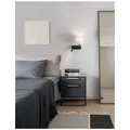 Nova Luce SAVONA fali lámpa, állítható olvasókarral, fekete, E27 foglalattal, max. 1x12W, 210 lm, 9919151
