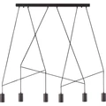 Nowodvorski IMBRIA több ágú függeszték, fekete, GU10 foglalattal, 6x35W, TL-9675