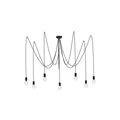 Nowodvorski SPIDER BLACK több ágú függeszték, fekete, E27 foglalattal, 7x42W, TL-6785