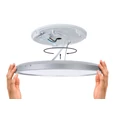Paulmann 70997 LED Panel Atria Shine mennyezeti lámpa, fekete, 3000K melegfehér, 850 lm, IP20