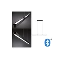 Paulmann 79694 Lento 1 ágú függeszték, lefelé és felfelé világít, Tunable White, Bluetooth, fekete, 2700K-6500K változtatható, beépített LED, 3570 lm, IP20