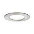 Paulmann 92977 Nova fürdőszobai beépíthető lámpa, kerek, fix, szálcsiszolt, 4000K természetes fehér, GU10 foglalat, 470 lm, IP44
