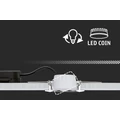 Paulmann 93069 LED Module Nova beépíthető lámpa, kerek, üveg, 2700K melegfehér, Coin foglalat, 470 lm