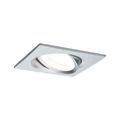 Paulmann 93437 Nova beépíthető lámpa, négyzet, billenthető, fehér, 2700K melegfehér, GU10 foglalat, 460 lm, IP23