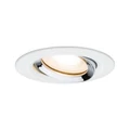 Paulmann 93663 Nova fürdőszobai beépíthető lámpa, 93 mmx93 mm, kerek, spotkeret, billenthető, fényerőszabályozható, króm, GU5,3 / GU10 foglalat, IP65