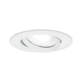 Paulmann 93672 Nova Plus fürdőszobai beépíthető lámpa, 93 mmx93 mm, kerek, billenthető, fényerőszabályozható, fehér, 4000K természetes fehér, GU10 foglalat, 470 lm, IP65