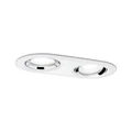 Paulmann 93675 Nova Plus fürdőszobai beépíthető lámpa, kerek, dupla, billenthető, fényerőszabályozható, króm, 1x 2x GU10 foglalat, 470 lm, IP65