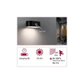 Paulmann 94571 Outdoor Solar kültéri fali lámpa, fekete, 3000K melegfehér, 200 lm, IP44