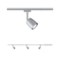 Paulmann 95462 URail Cover sínrendszer szett, 3 db sínre szerelhető spotlámpával, 230V, GU10 foglalattal, 1,2m,  króm, fényerőszabályozható