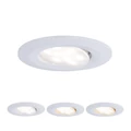 Paulmann 99934 Calla fürdőszobai beépíthető lámpa, kerek, billenthető, White Switch, fehér, 3000K-6500K változtatható, beépített LED, 550 lm, IP65