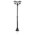 Philips Creek kerti kültéri hármas kandeláber, 3xE27 foglalat, fekete, 184 cm magas, 153853016