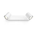 Philips Hue Adore fehér fürdőszobai fali spotlámpa, 2 spotfejjel, White Ambiance, 2x5W, 700lm, 2200-6500K változtatható fehér, 2xGU10 LED fényforrás, IP44 + DimSwitch, 8719514340879
