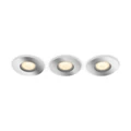 Philips Hue Adore króm fürdőszobai süllyesztett spotlámpa 3db-os csomag, kör, White Ambiance, 3x5W, 1050lm, 2200-6500K változtatható fehér, 3xGU10 LED fényforrás, IP44 + DimSwitch, 8719514340817