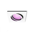 Philips Hue Centura fehér süllyesztett spotlámpa, négyzet, White and Color Ambiance, 1x6W, 350lm, RGBW 2000-6500K, 1xGU10 LED fényforrás, 8719514338920