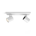 Philips Hue Runner fehér fali/mennyezeti spotlámpa, 2 spotfejjel, White Ambiance, 2x5W, 700lm, 2200-6500K változtatható fehér, 2xGU10 LED fényforrás + DimSwitch, 8719514338142