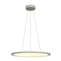 1 ágú függeszték, 60cm átmérő, szürke, 3000K melegfehér, 3150 lm, CRI 90, 110°, UGR 22, SLV Panel 1003046
