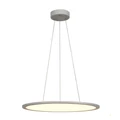 1 ágú függeszték, 60cm átmérő, szürke, 4000K természetes fehér, 3350 lm, CRI 90, 110°, UGR 22, SLV Panel 1003047