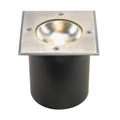 Kültéri Beépíthető lámpa, 12,6x12,6cm, rozsdamentes acél (inox), 3000K melegfehér, 580 lm, CRI 80, 120°, SLV Rocci 227604