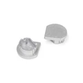 Topmet Quarter10 LED profil végzáró D előlaphoz, ezüst - D3990040 - párban