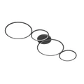 TRIO RONDO mennyezeti lámpa, fekete, 3000K melegfehér, beépített LED, 3300 lm, TRIO-622610432