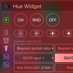 Hue Hétfő 13: iOS widget Philips Hue vezérléshez