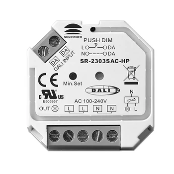 Fázishasításos DALI dimmer 230V 400W  - kapcsoló mögé építhető